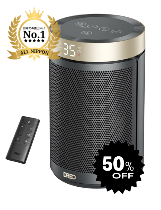 All Nippon™セラミックヒーター 小型 足元ヒーター 省エネ 静音 1200W 2025新型